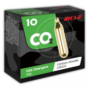 Mosa Carbon Dioxide Chargers CO2 12g Industrial Grade 10 Pack x 10 (100 Bulbs)