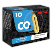 Mosa Carbon Dioxide Chargers CO2 16g Threaded Industrial Grade 10 Pack (10 Bulbs)