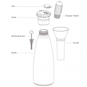 Mosa Soda Multi Part Bottle 1.0L